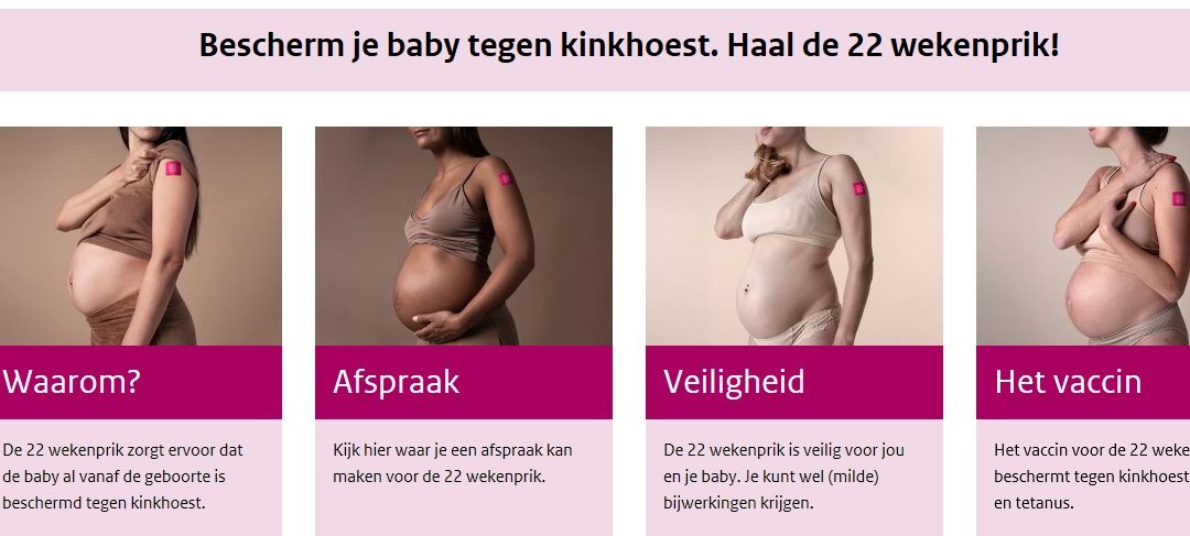 22 wekenprik – de kinkhoestvaccinatie voor zwangeren